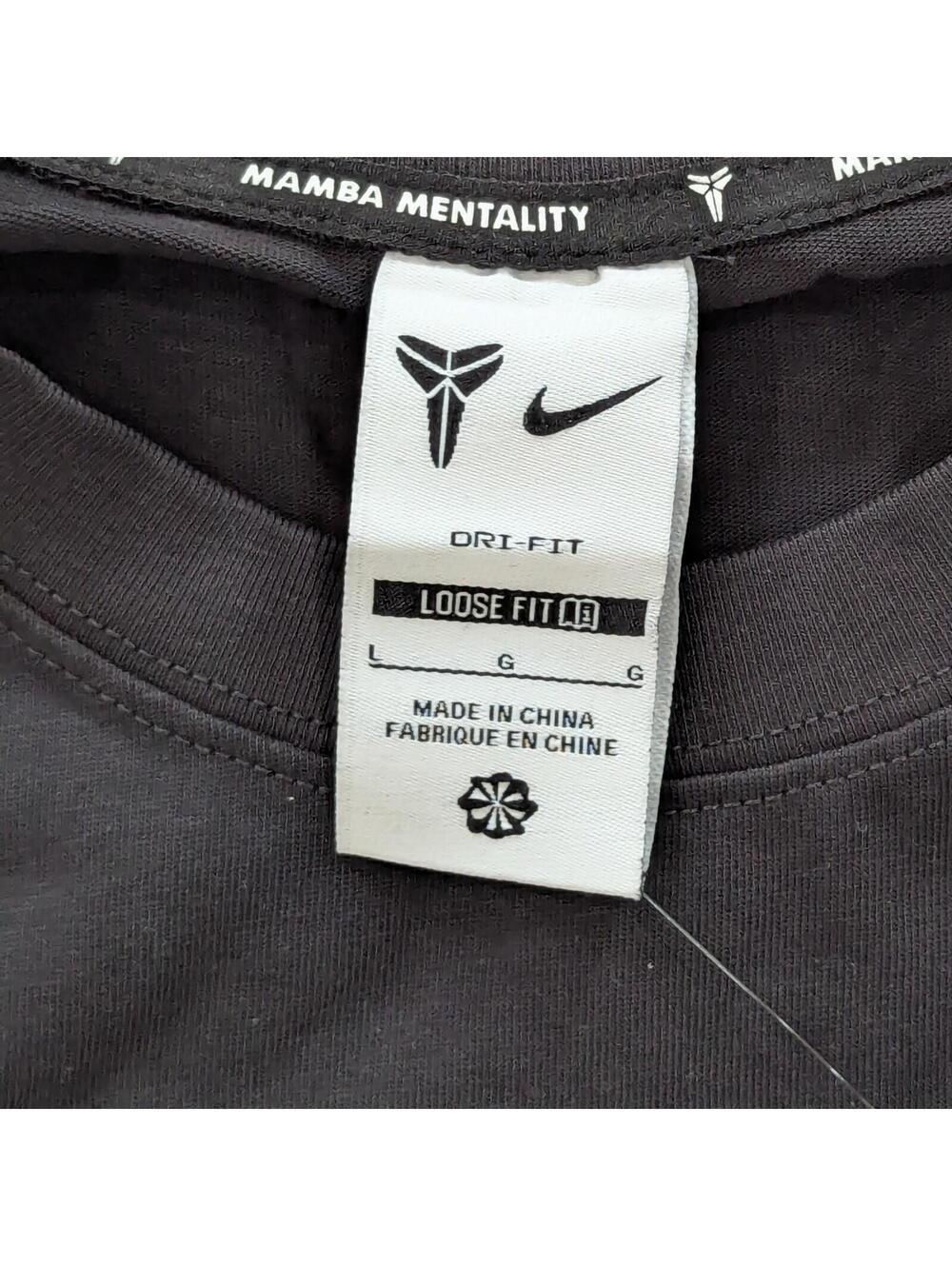 Nike Kobe Mamba Forever Dri-FIT T-Shirt Black Men's L NWT Embroidered Logo $59 - Picture 4 of 7